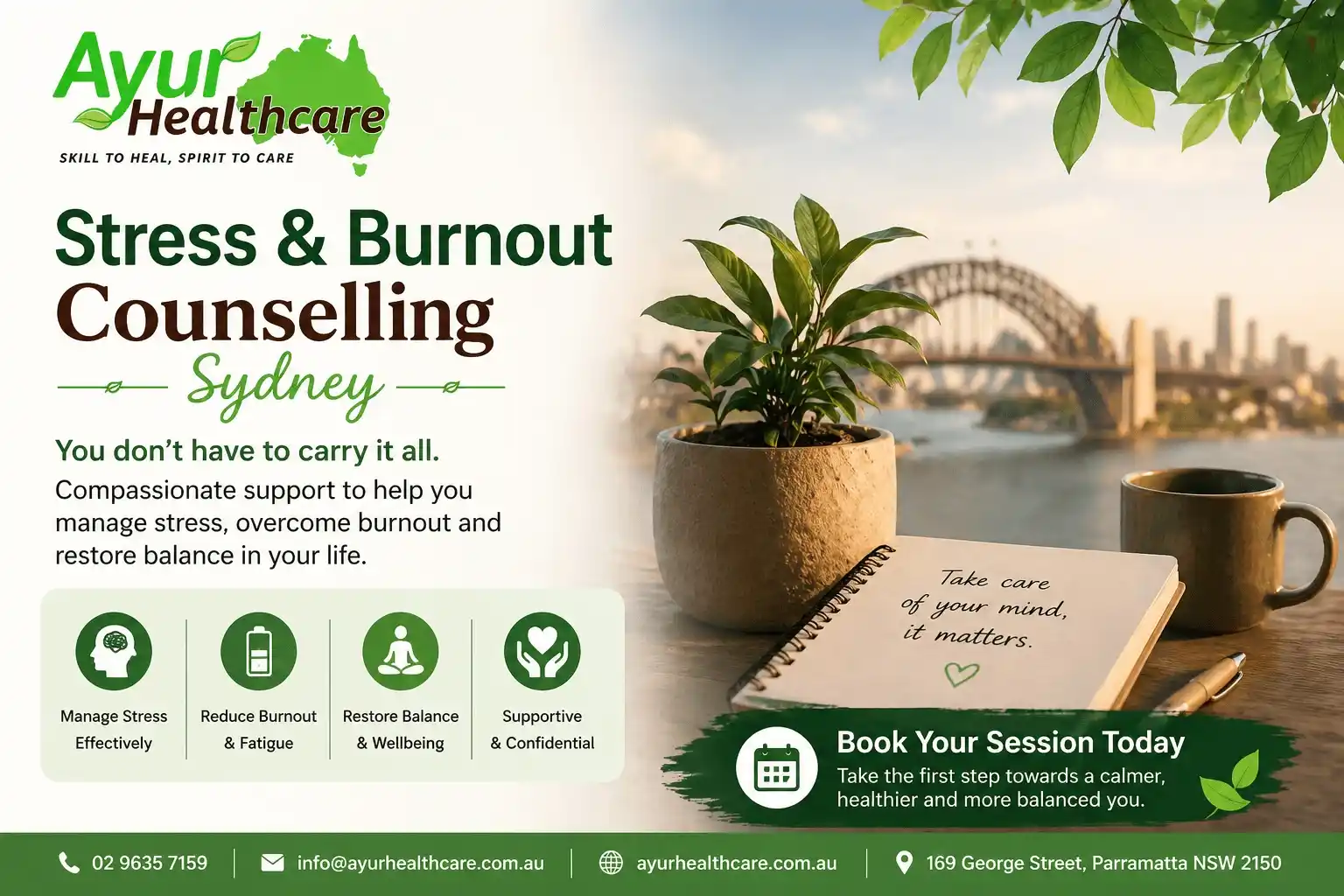 Stress & Burnout Counselling Sydney