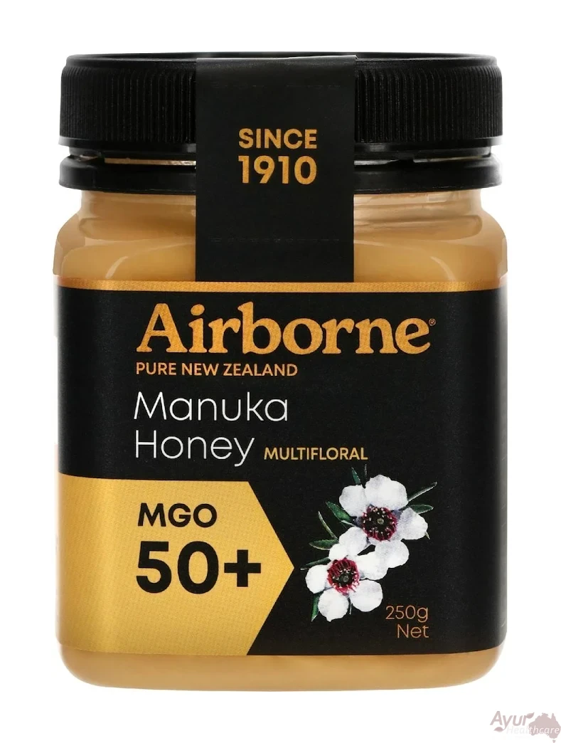 Airborne Manuka Honey Jar MGO 50+ 250g - Ayur Healthcare
