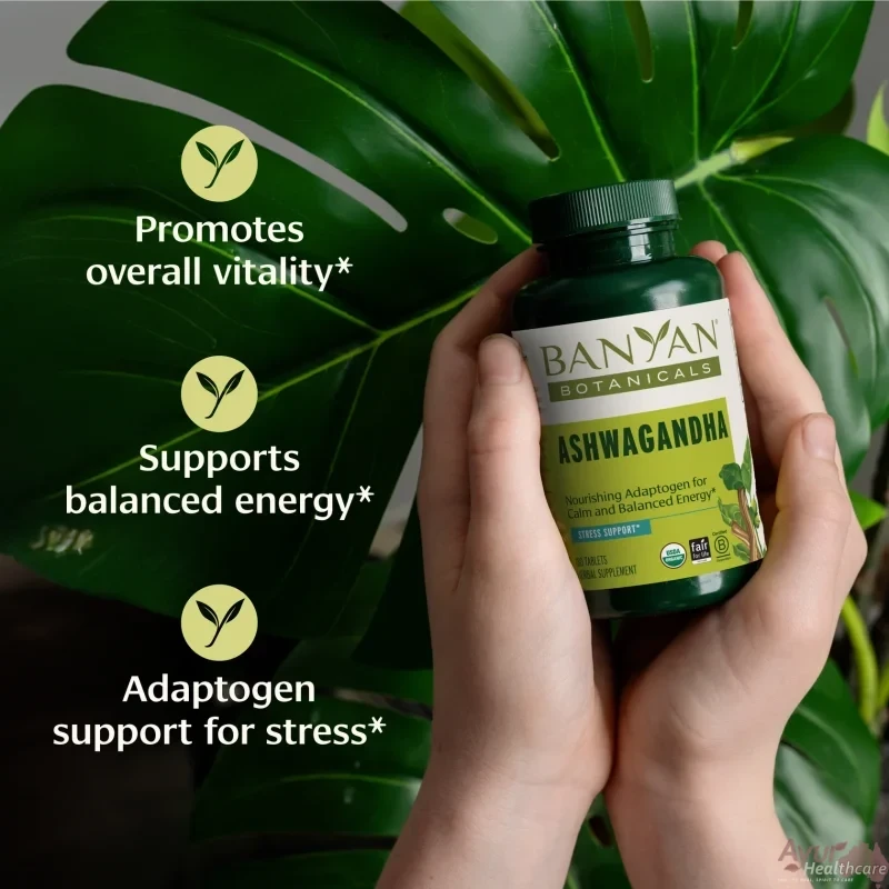 Ashwagandha-tablets-Banyan Botanicals-Ayur Healthcare-Australia