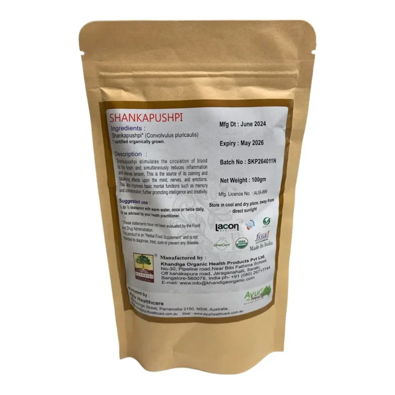 Certified Organic Shankapushpi powder